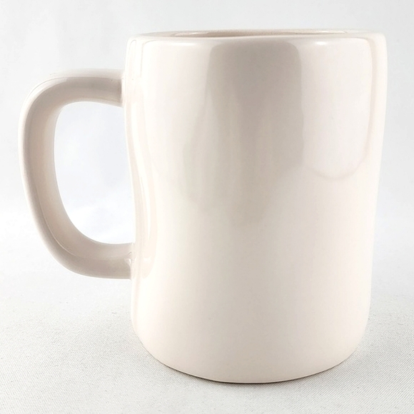 ⭐️2/ $50⭐️  Rae Dunn Artisan White Glossy Mug Black Large Letters TEACHER - Picture 3 of 9